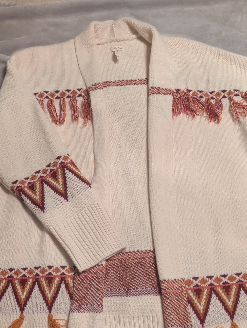 Matilda Jane Cream Knit Sweater with Tassels